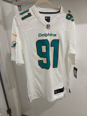 Nike Miami Dolphins Cameron Wake #91 Men’s S On-Field NFL Jersey White